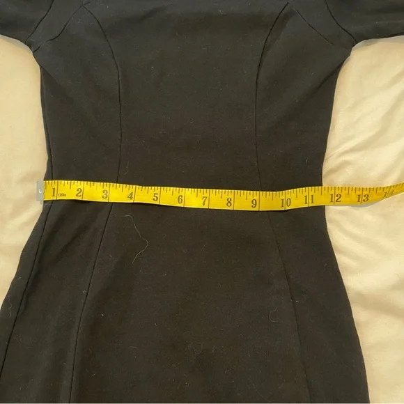 Bar III Classic Black Long Sleeve Dress Size S - Picture 3 of 6